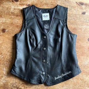 Harley-Davidson leather motorcycle vest
